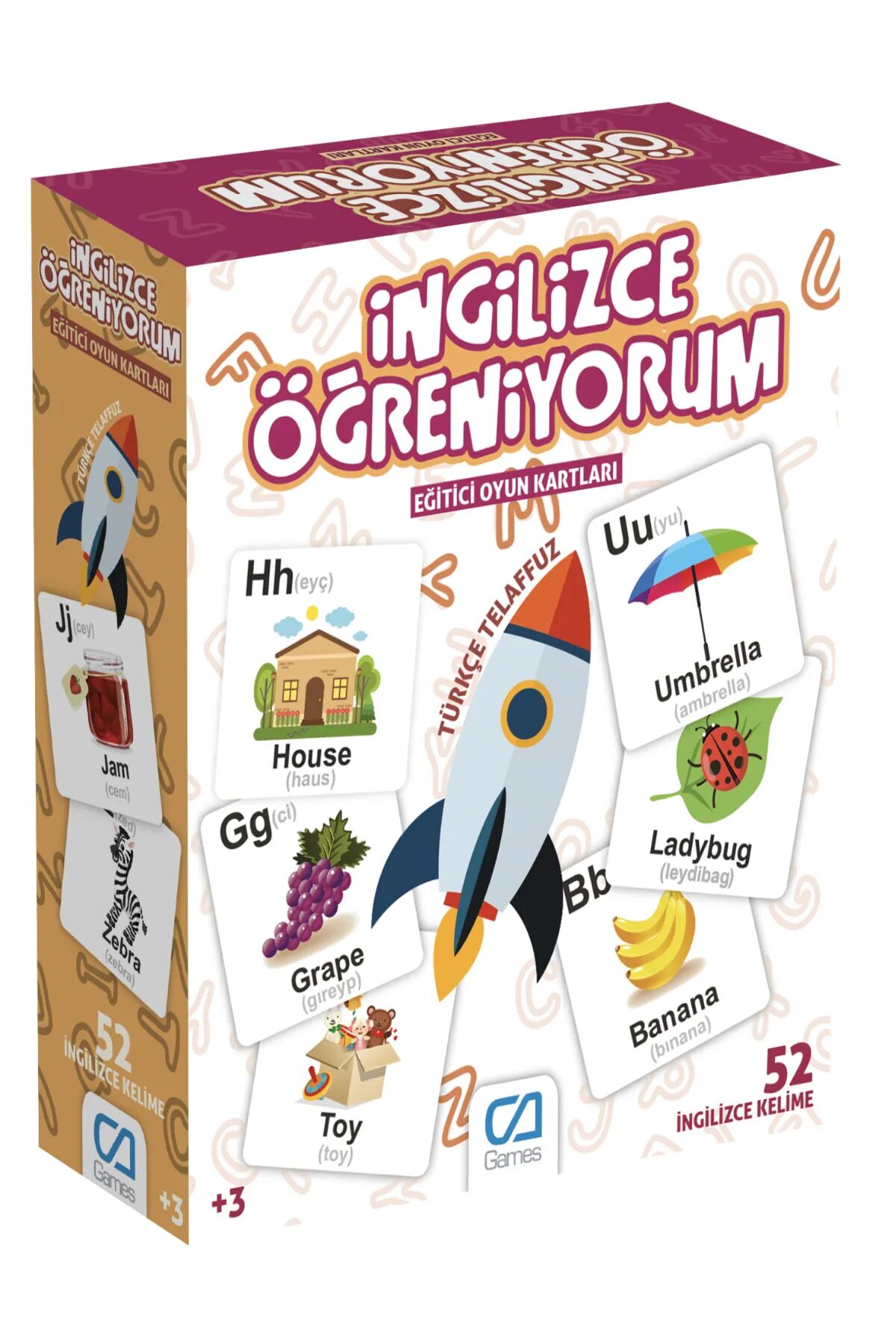 Games İngi̇li̇zce Öğreni̇yorum Eği̇ti̇ci̇ Oyun Kartları 52 Kart