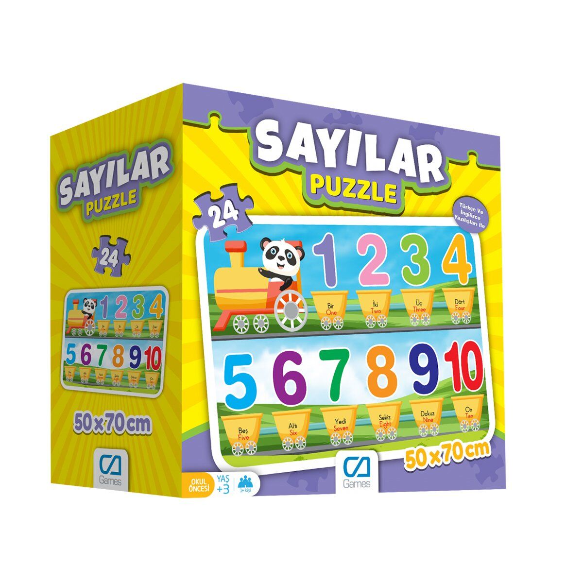 Games Sayılar Yer Puzzle 50X70Cm 24 Parça 5134
