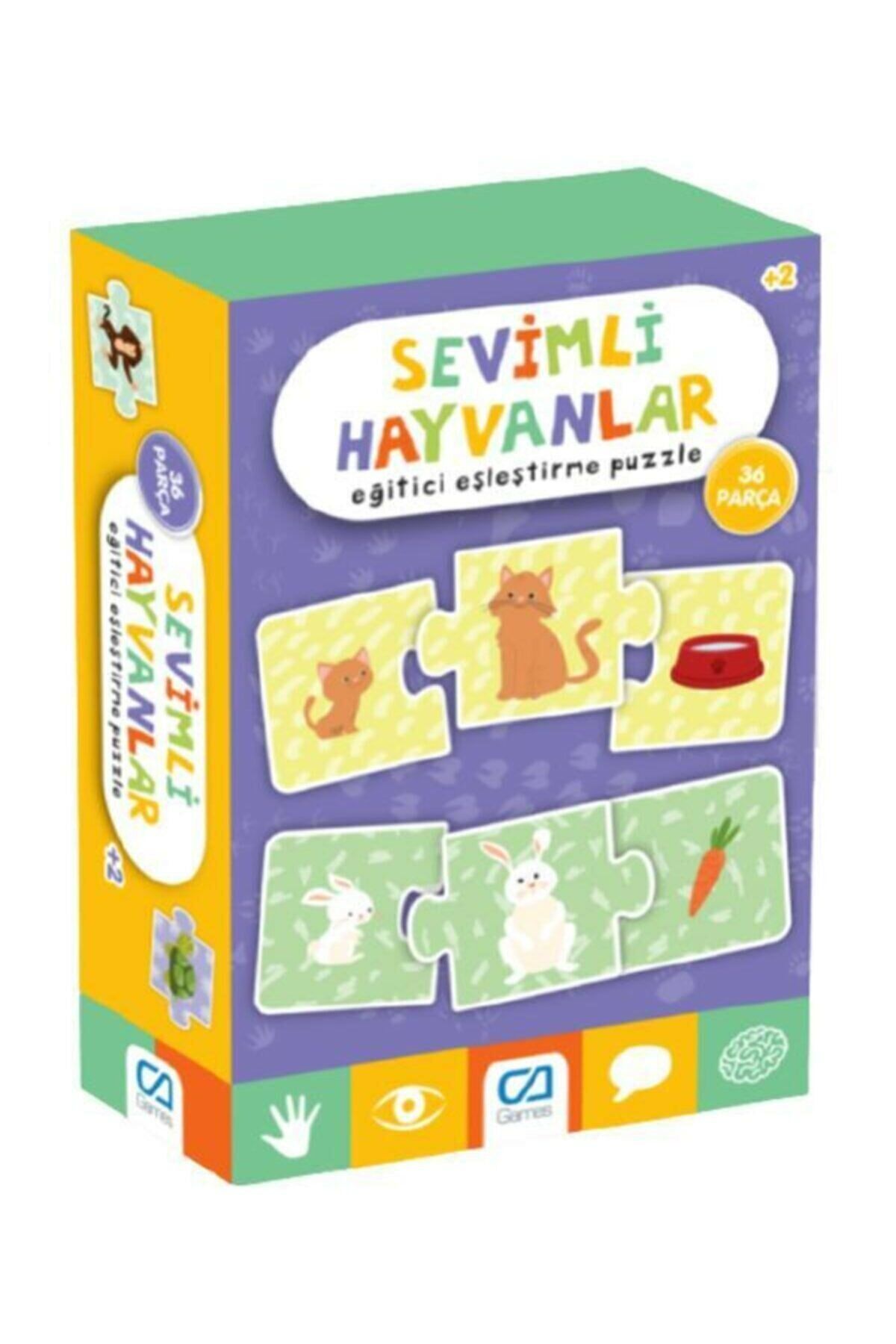 Games Sevi̇mli̇ Hayvanlar Eği̇ti̇ci̇ Eşleşti̇rme Puzzle 36 Parça