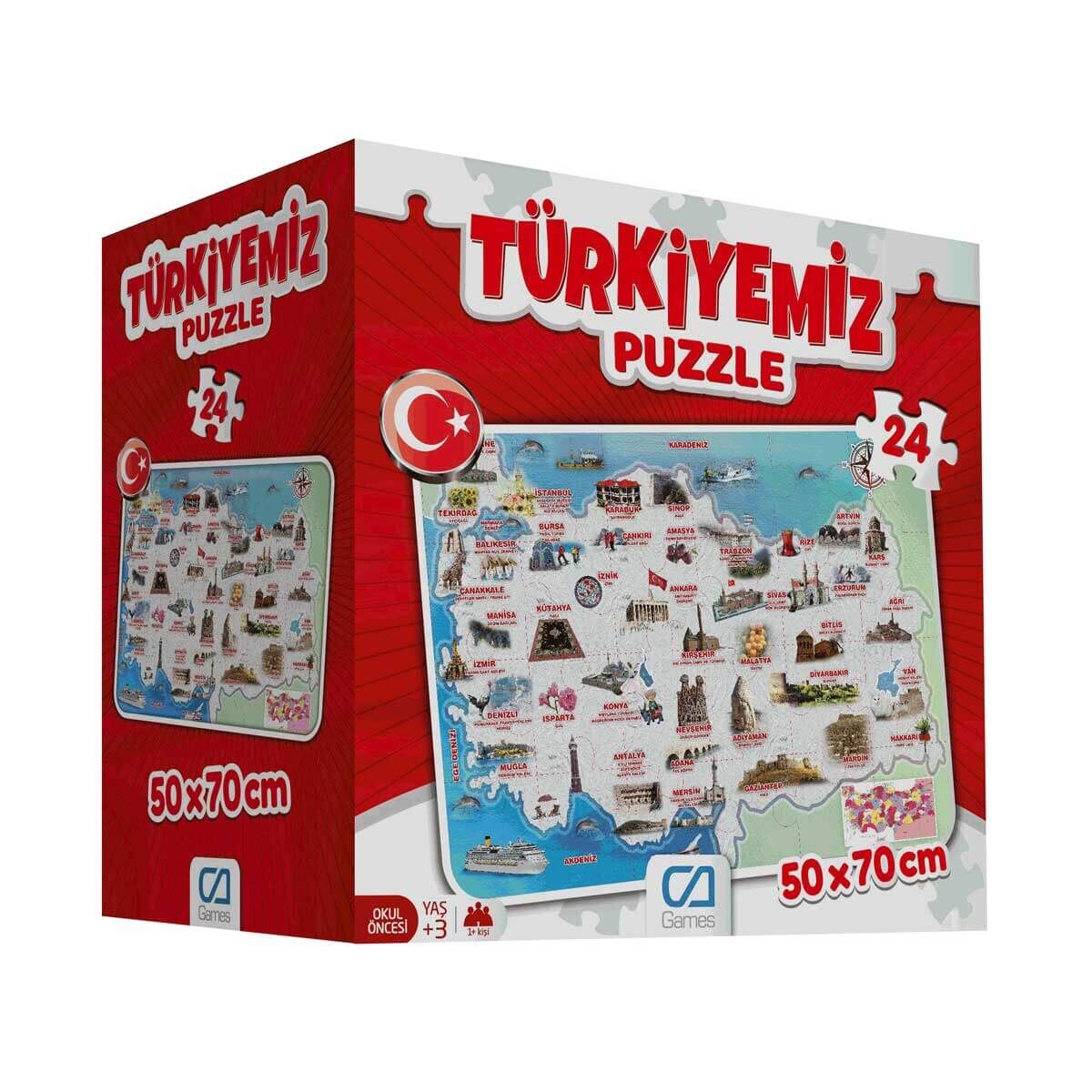 Games Türki̇yemi̇z Puzzle 24 Parça 5079