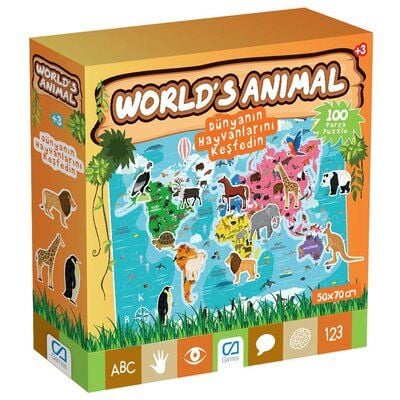 Games World S Ani̇mal 100 Parça Puzzle 5152