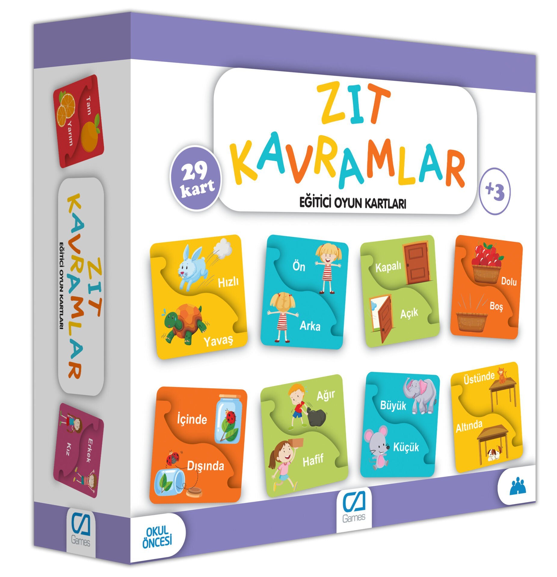 Games Zıt Kavramlar Eği̇ti̇ci̇ Oyun Kartları 29 Kart 5045