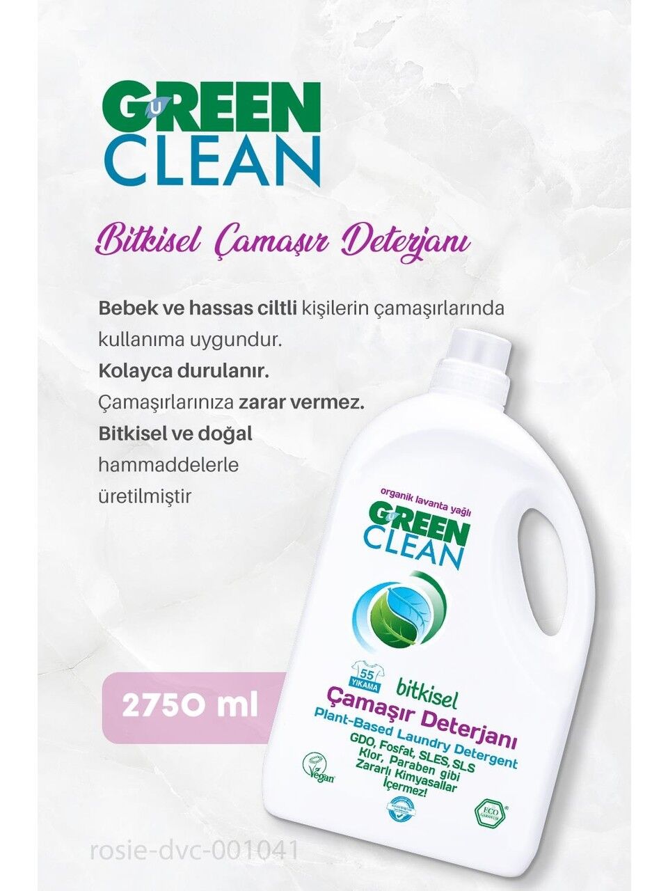 Green Clean Bi̇tki̇sel Çamaşır Deterjanı 2750Ml