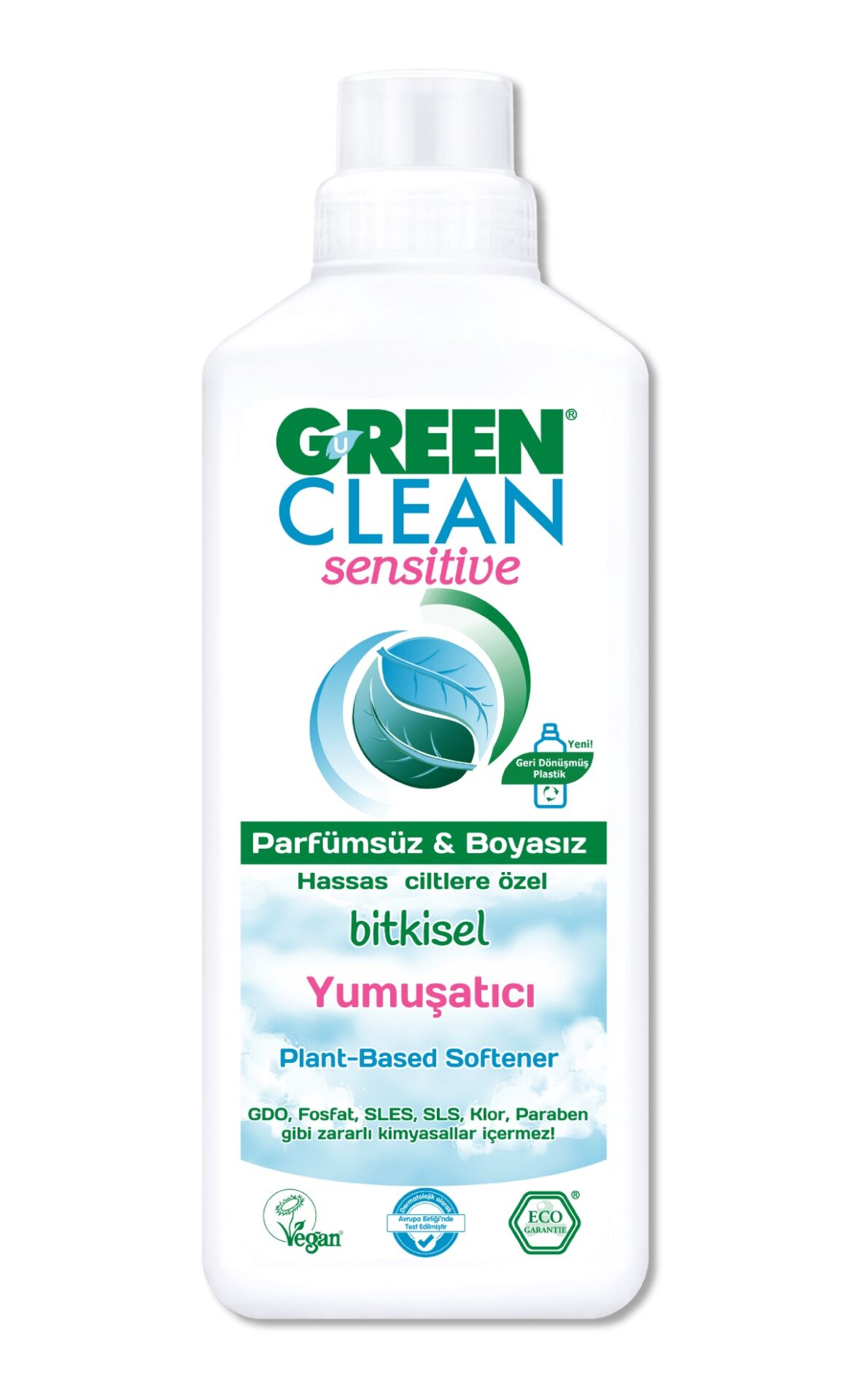 Green Clean Sensi̇ti̇ve Parfümsüz Bi̇tki̇sel Yumuşatıcı 1000Ml