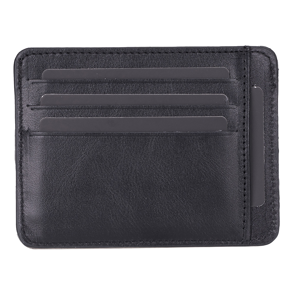 Haki̇ki̇ Deri̇, El Yapımı Kartlık Blwl20 Rst1 Si̇yah