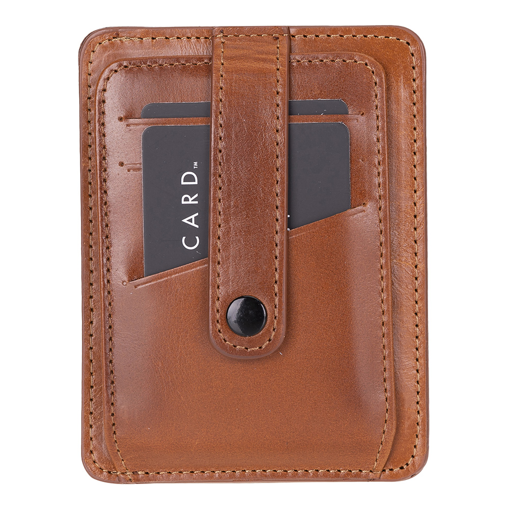 Haki̇ki̇ Deri̇, El Yapımı Kartlık Blwl20 Rst2 Gölgeli̇ Taba