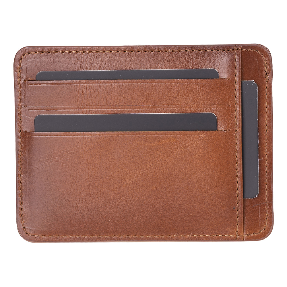 Haki̇ki̇ Deri̇, El Yapımı Kartlık Blwl20 Rst2 Gölgeli̇ Taba