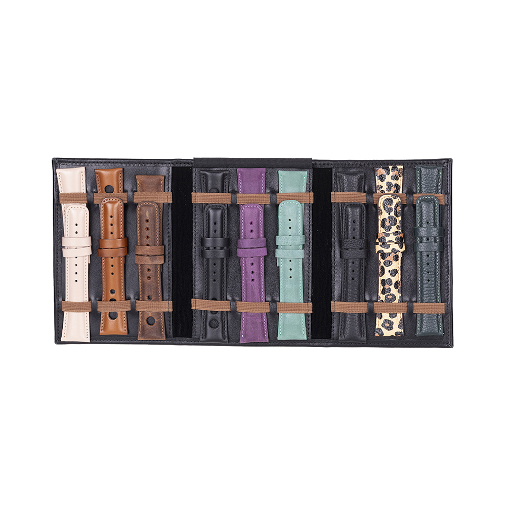 Haki̇ki̇ Deri̇, El Yapımı, Saat Kordonu Taşıma Çantası, Kömür Si̇yah