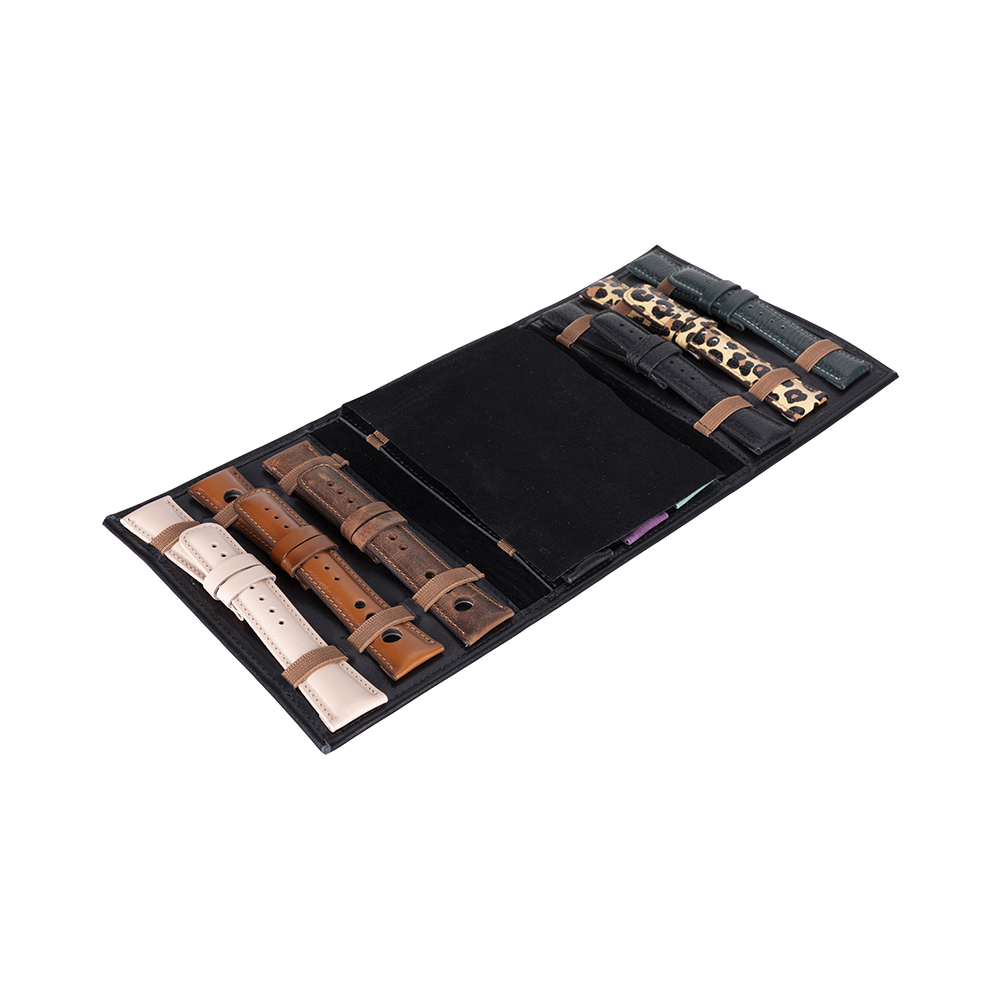 Haki̇ki̇ Deri̇, El Yapımı, Saat Kordonu Taşıma Çantası, Kömür Si̇yah