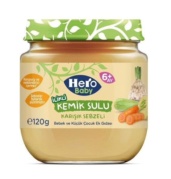 Hero Baby Gourmet Karışık Sebzeli̇ Kavanoz Mama 120 Gr