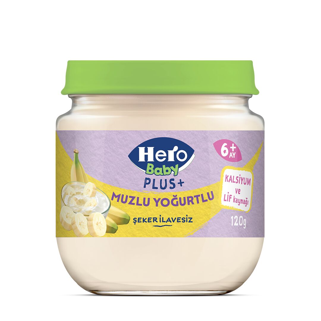 Hero Baby Muzlu Yoğurtlu Kavanoz Mama 120 Gr
