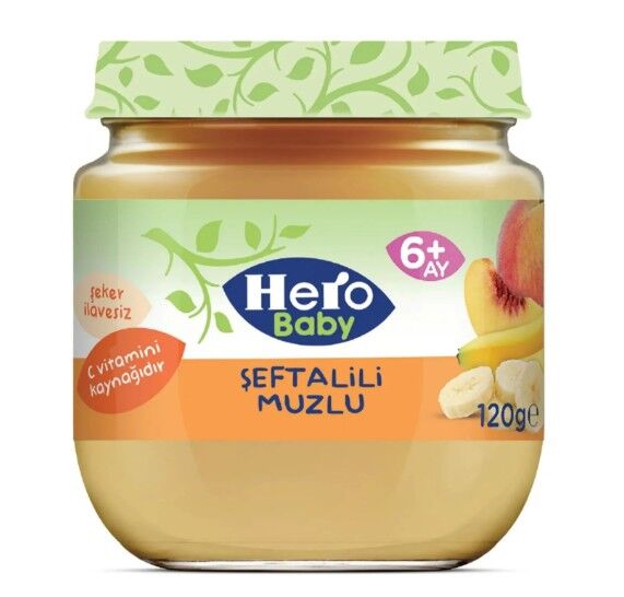 Hero Baby Şeftali̇li̇ Muzlu Kavanoz Mama 120 Gr