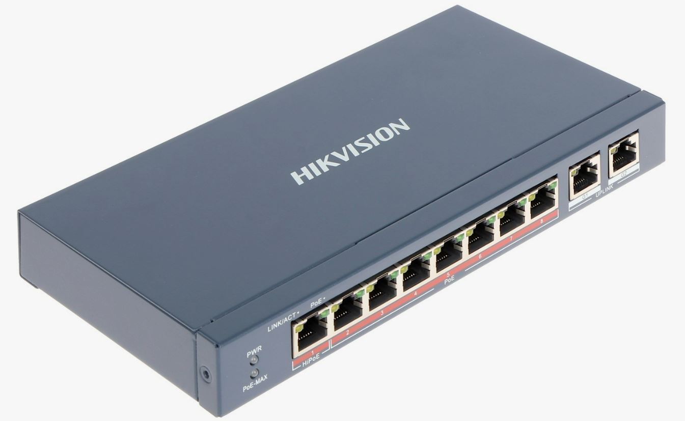 Hıkvısıon Ds-3E0310P-E/M 8Xfe+2Xfe 65W Poe Swi̇tch