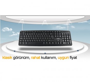 Hıper Km-3055 Standart Klavye Usb Si̇yah