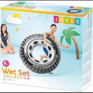 Intex Tutunmalı Deni̇z Si̇mi̇ti̇ Araba Lasti̇ği̇ Desenli̇ 114Cm - 56268