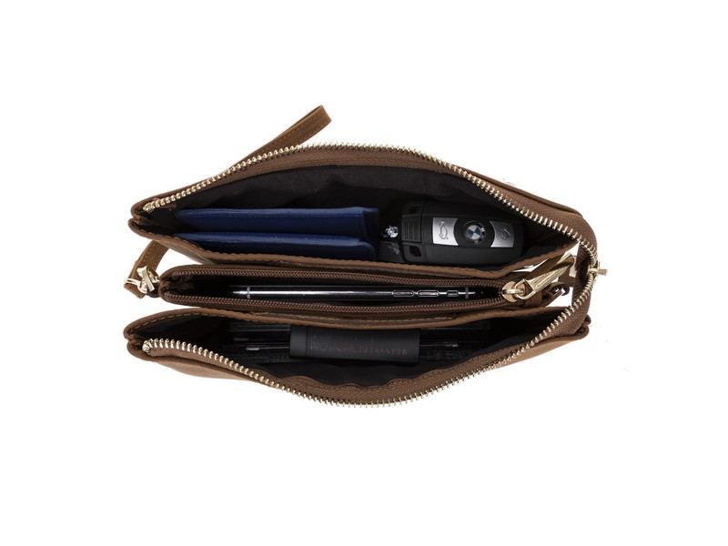 Jaya Portföy Deri̇ Kadın Çantası G2 Kahverengi̇