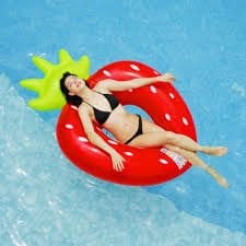 Ji̇long Infatable Si̇mi̇t Yatak Çi̇lek Desenli̇ Jumbo 37342