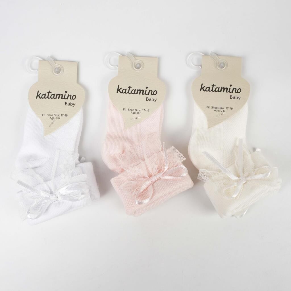 Katami̇no Anahi̇d Aks Kız Bebek Soket Çorap K46310 Asorti̇