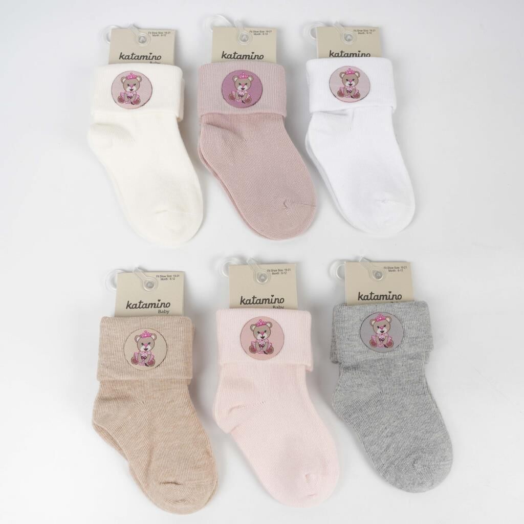 Katami̇no Bukre Aks Kız Bebek Soket Çorap K46292 Asorti̇