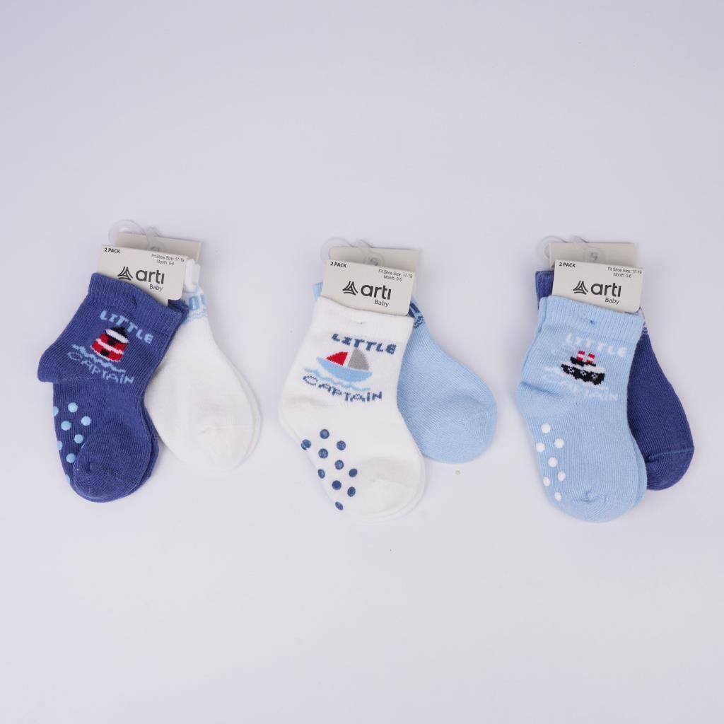 Katami̇no Fi̇li̇p 2 Li̇ Abs Li̇ Erkek Bebek Soket Çorap K44143 Asorti̇