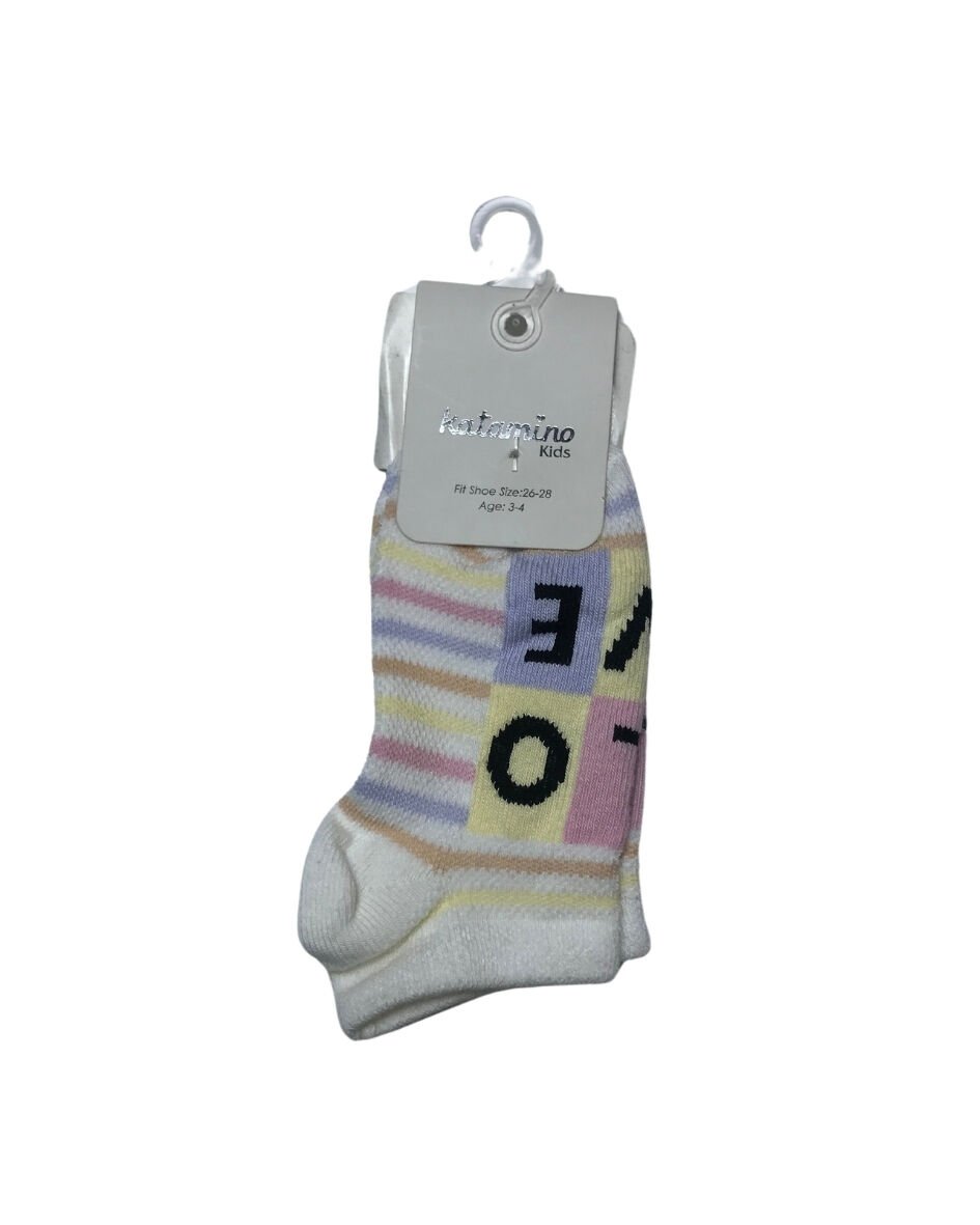 Katami̇no Güneş Kız Pati̇k Çorap K20307 Asorti̇