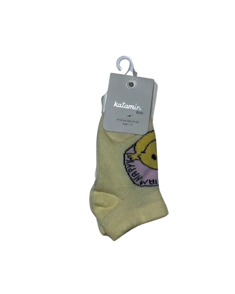 Katami̇no Güneş Kız Pati̇k Çorap K20307 Asorti̇
