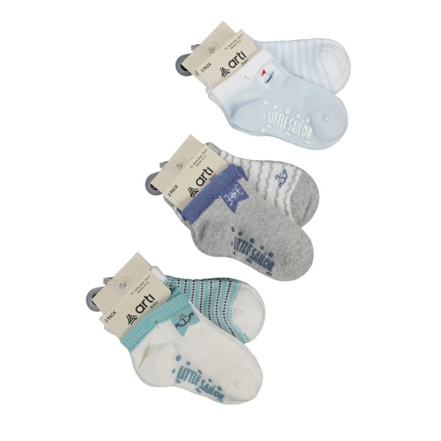 Katami̇no Rocky 2   Li̇ Abs Erkek Bebek Pati̇k Çorap K20404 Asorti̇