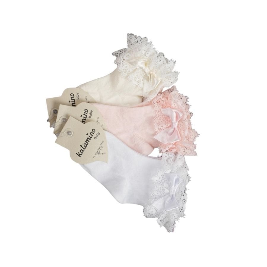 Katami̇no Tanla Aks Kız Bebek Soket Çorap K46305 Asorti̇