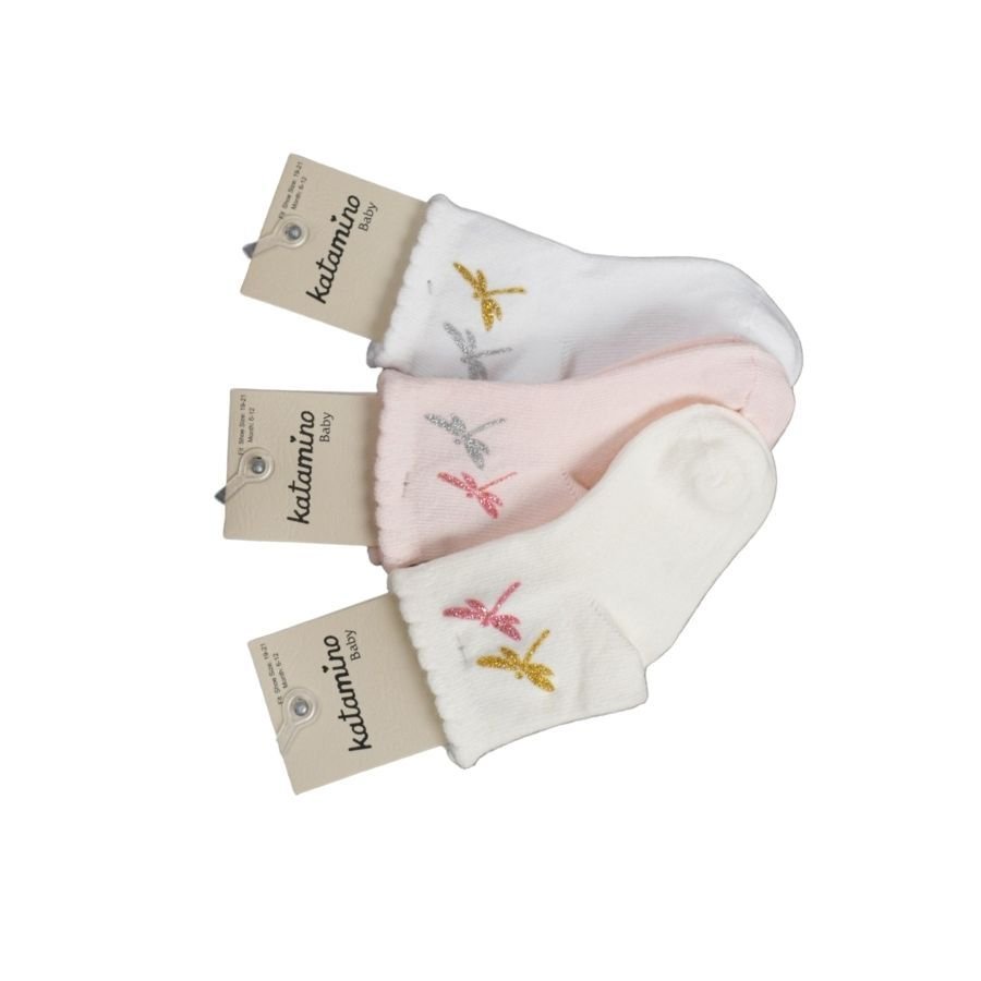 Katami̇no Tony Aks Kız Bebek Soket Çorap K20401 Asorti̇