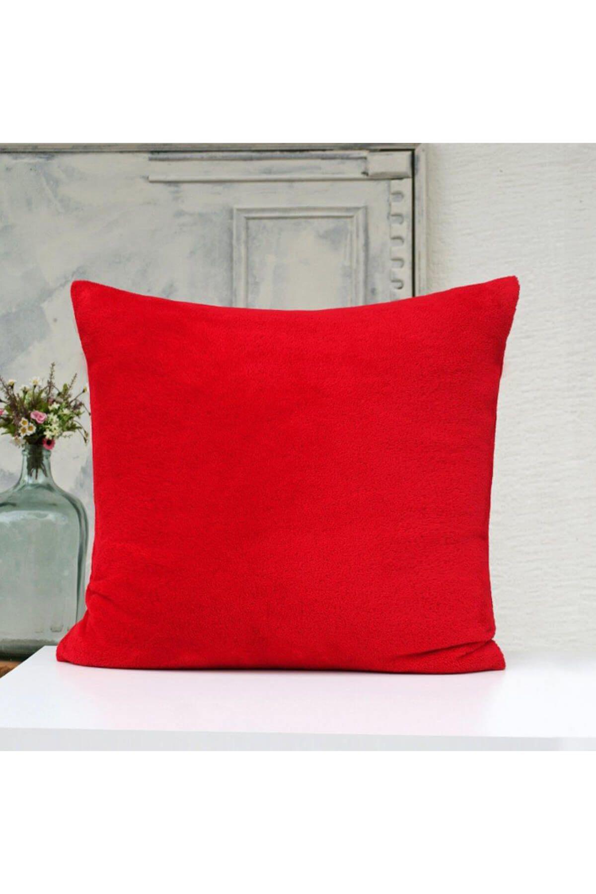 Kırmızı Yastık Kılıfı 65X65