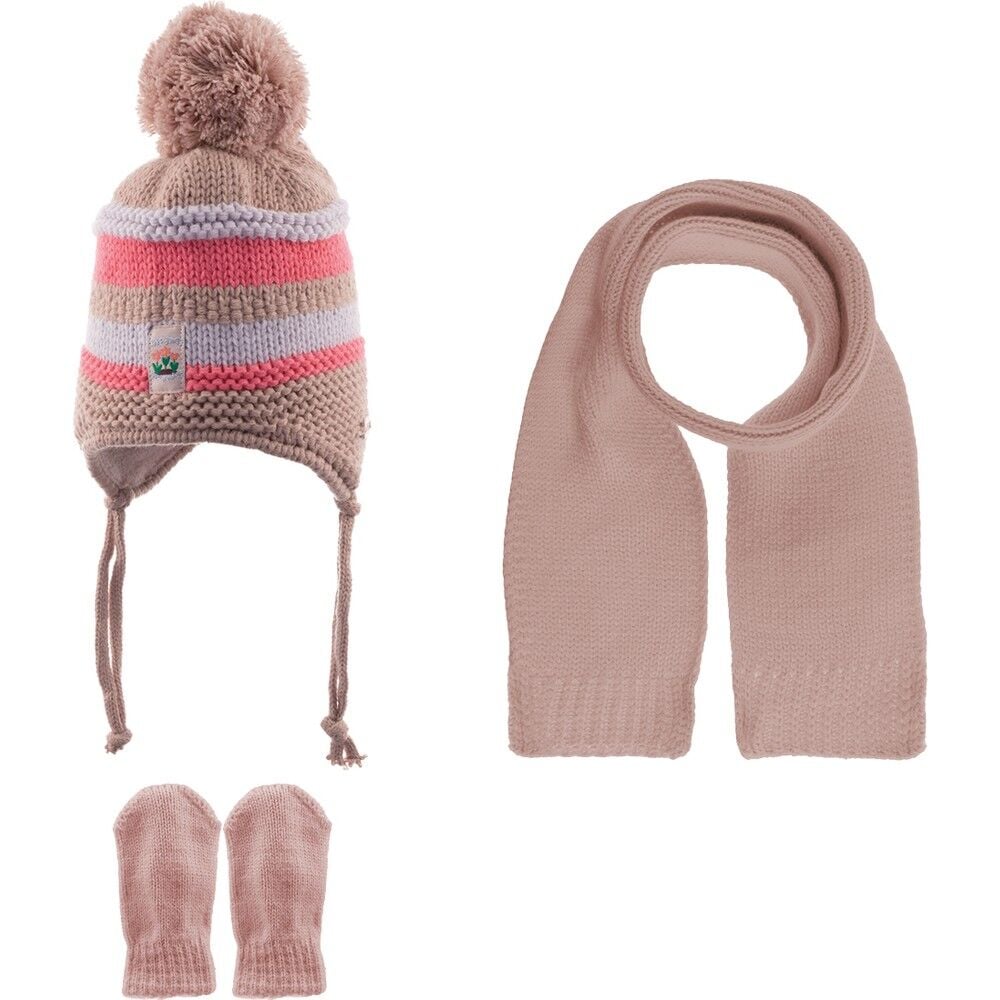 Ki̇tti̇ Atkı Bere Eldi̇ven Takım 0-18 Ay 2315004 Pudra