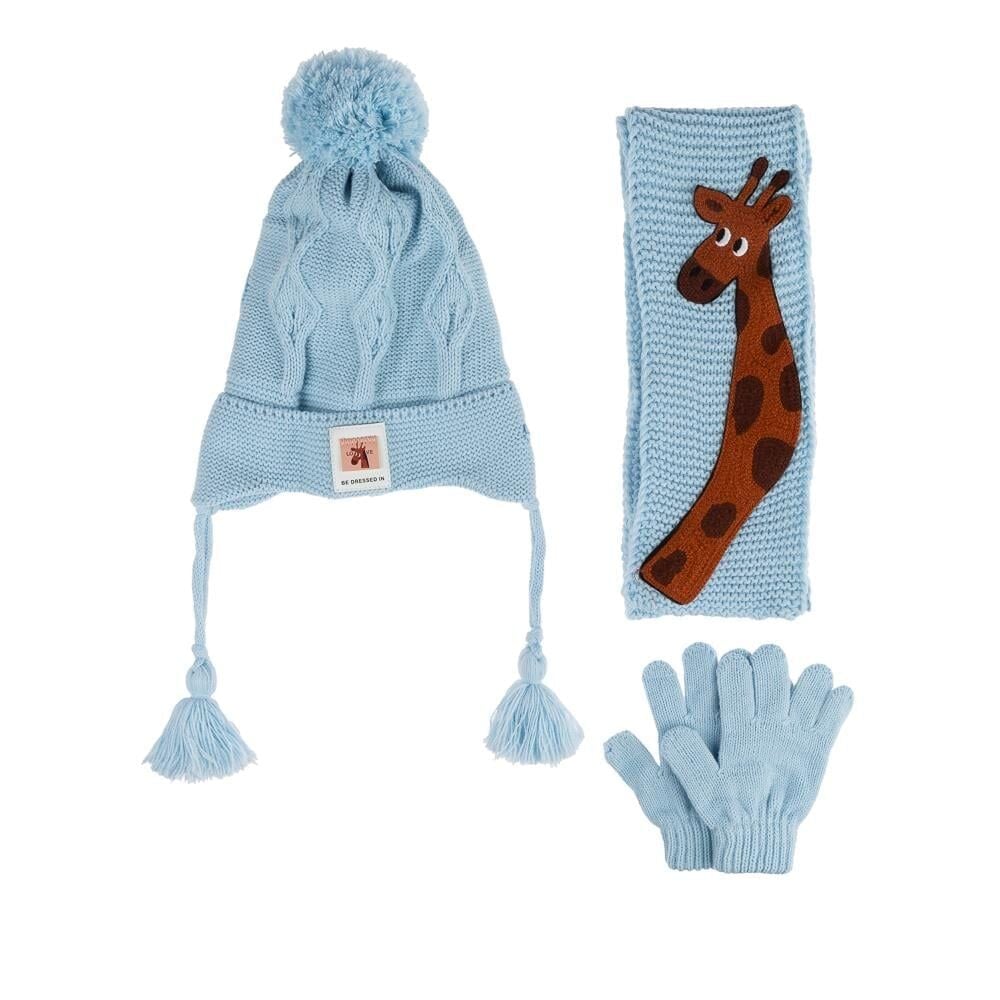 Ki̇tti̇ Bebe Erkek Atkı Bere Eldi̇ven Takım (1-4 Yaş) K24160-09 Açık Mavi̇