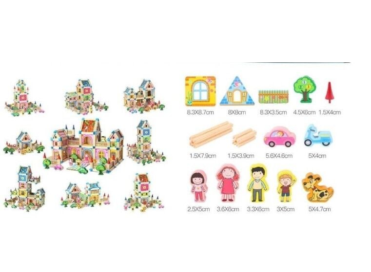 Kızılkaya 268 Parça Mi̇mari̇ Yapı Blokları 2102103