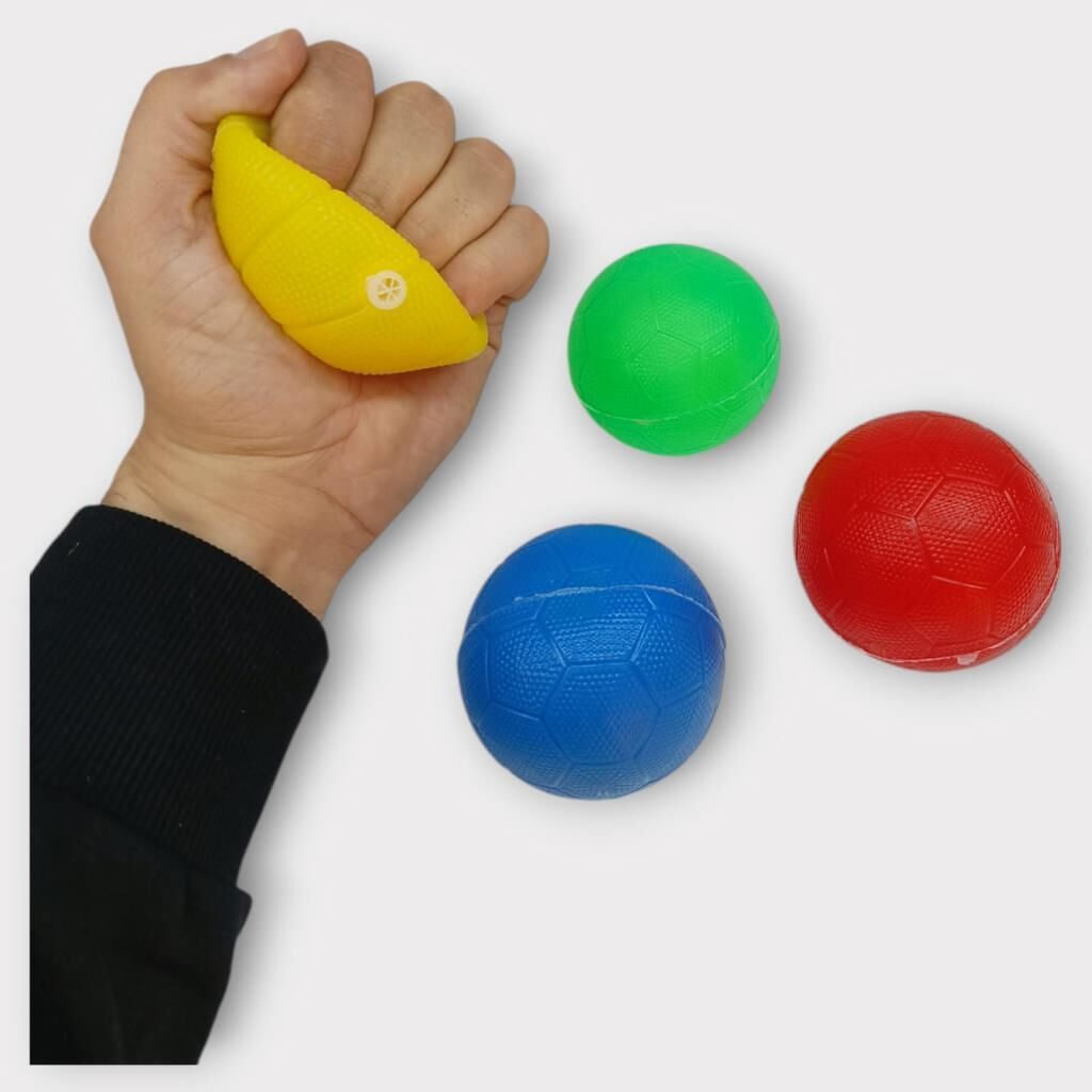 Köpek Oyuncağı - Plasti̇k Düdüklü Top - 4 Lü Set