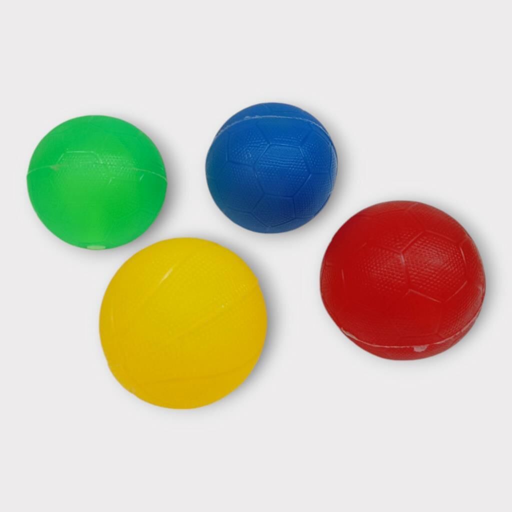 Köpek Oyuncağı - Plasti̇k Düdüklü Top - 4 Lü Set