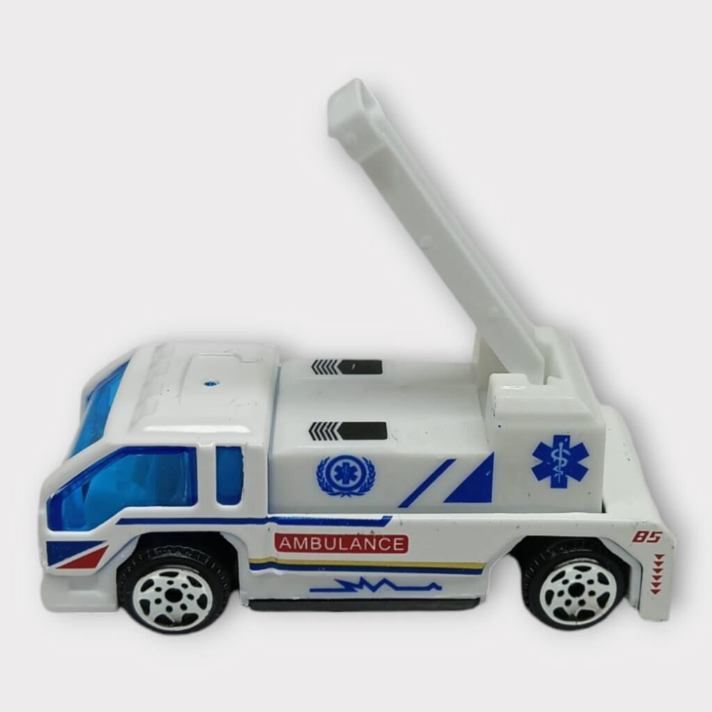 Küçük Metal Sağlık Hi̇zmetleri̇ Araçları 7 Cm - Merdi̇venli̇