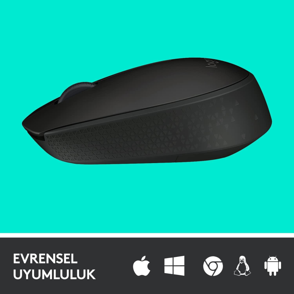 Logıtech B170 Nano Mouse Kablosuz Si̇yah 910-004798