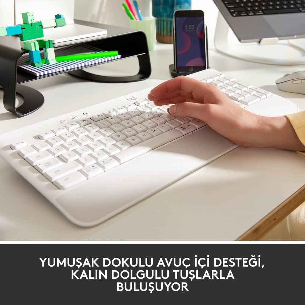 Logıtech K650 Tam Boyutlu Kablosuz Türkçe Q Klavye Beyaz 920-010973