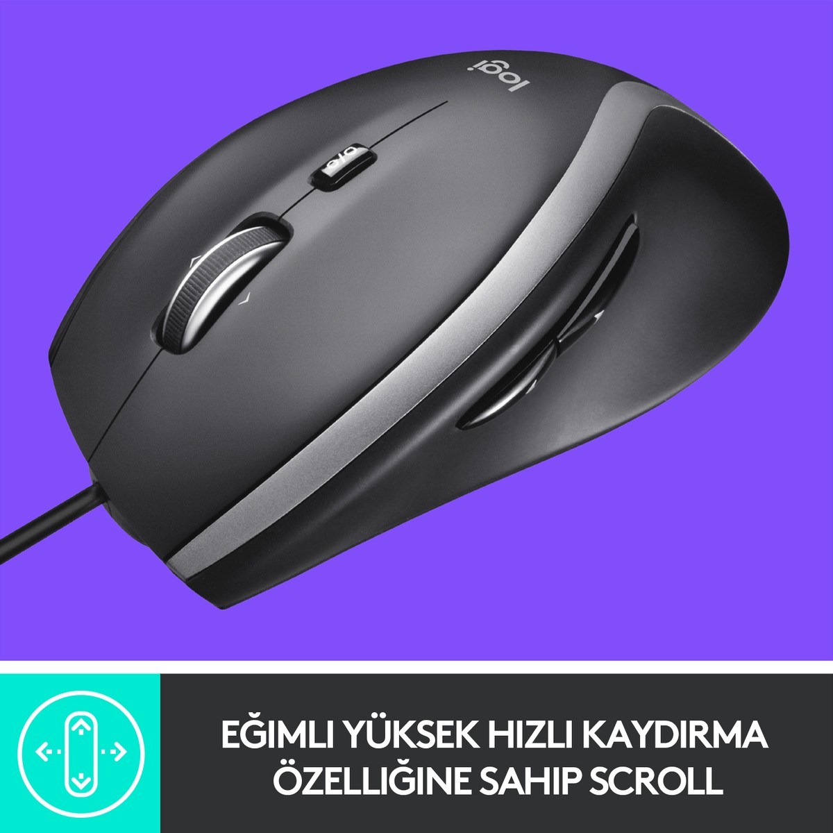 Logi̇tech M500S Geli̇şmi̇ş Kablolu Mouse - Si̇yah 910-005784