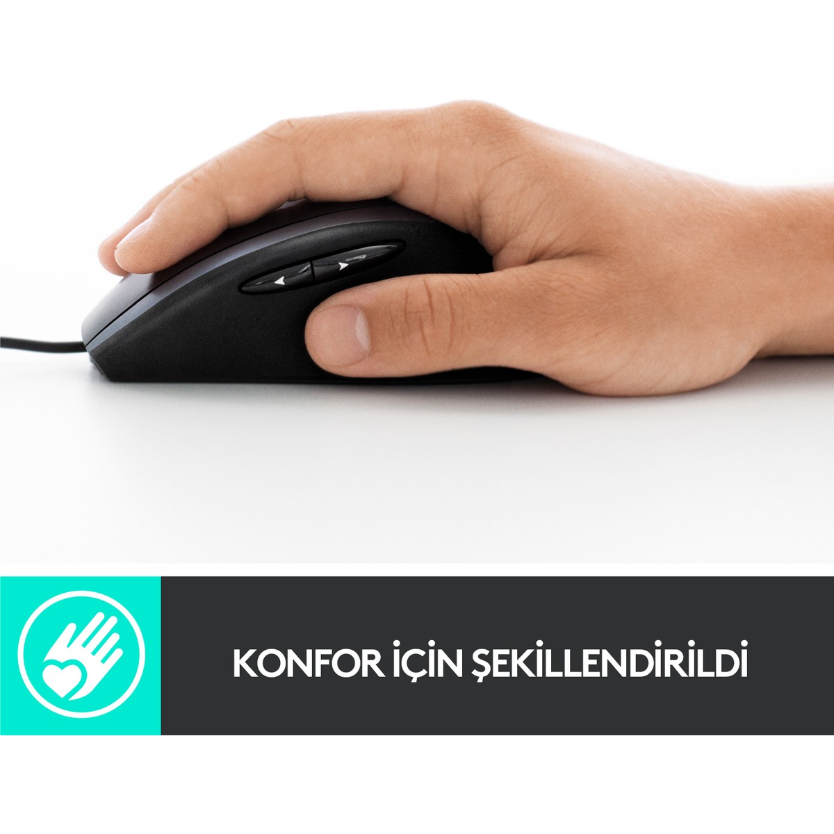 Logi̇tech M500S Geli̇şmi̇ş Kablolu Mouse - Si̇yah 910-005784