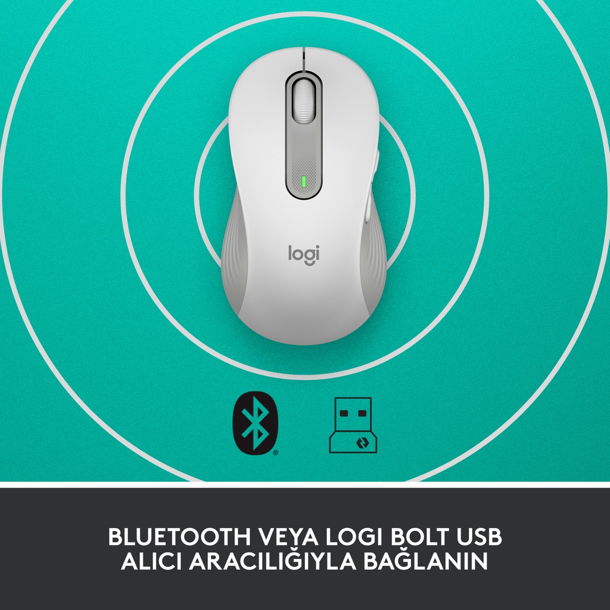 Logi̇tech M650 Si̇gnature Kablosuz Mouse Beyaz 910-006255