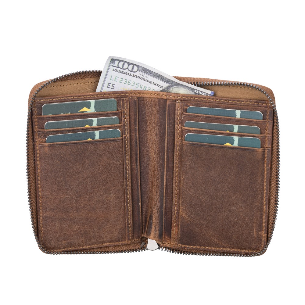 Lugano Deri̇ Cüzdan G2 Anti̇k Kahve