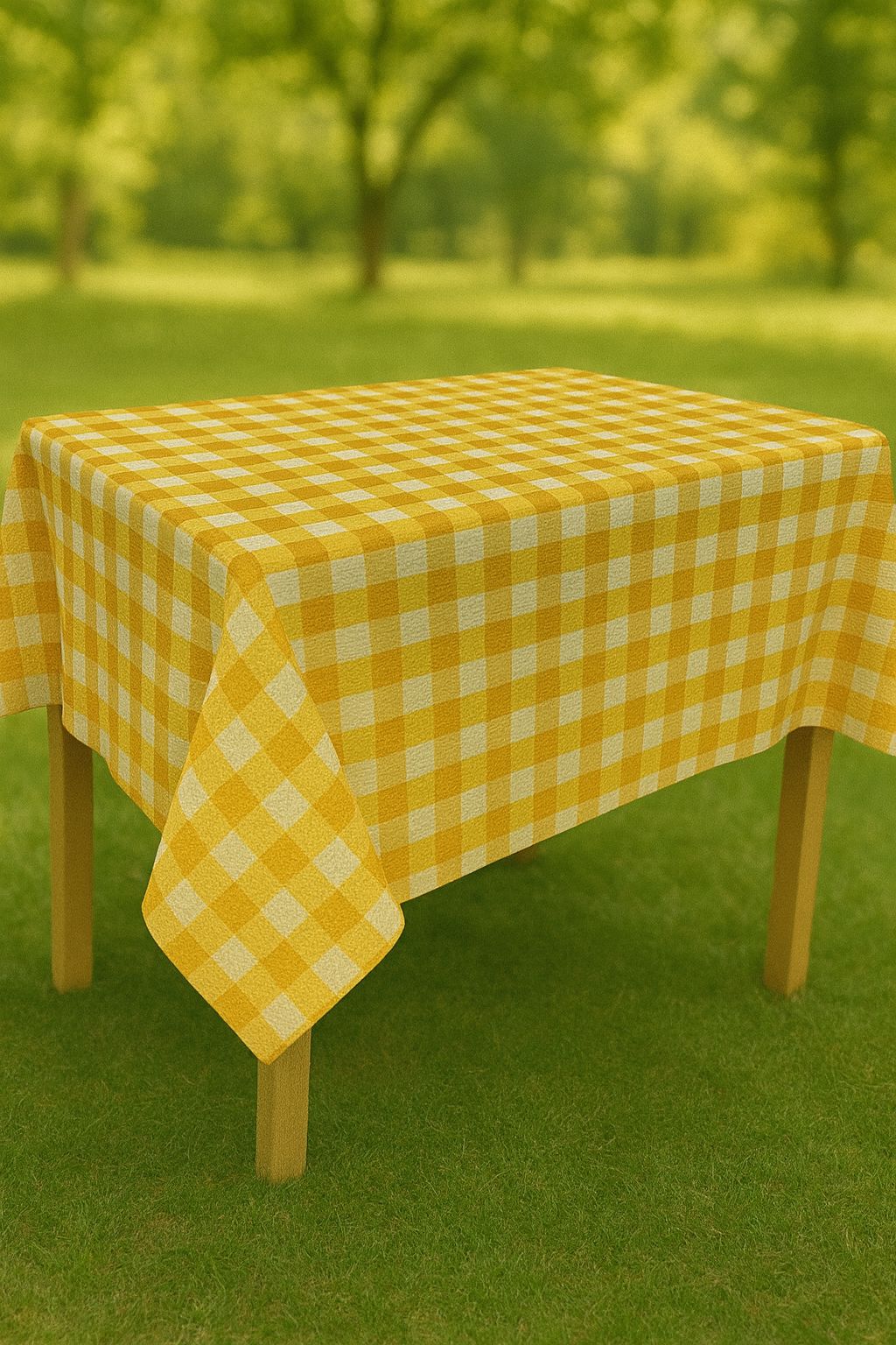 Masa Örtüsü &Amp Pi̇kni̇k Örtsü -Raşel Kumaş 120 Cm X 160 Cm -Kare Desenli̇