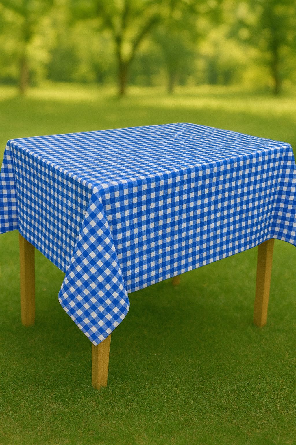 Masa Örtüsü &Amp Pi̇kni̇k Örtsü -Raşel Kumaş 120 Cm X 160 Cm -Kare Desenli̇