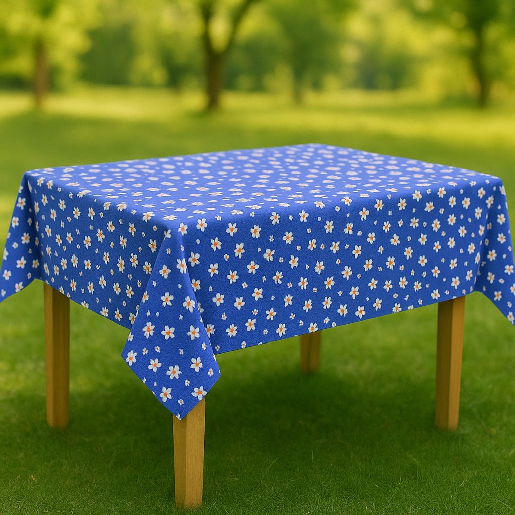 Masa Örtüsü &Amp Pi̇kni̇k Örtsü -Raşel Kumaş 120 Cm X 160 Cm -Papatya Desenli̇
