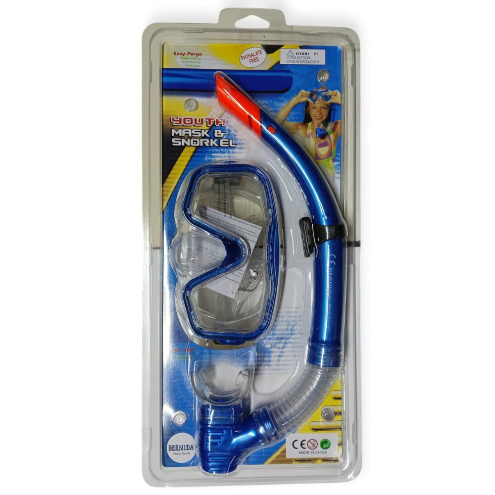 Maske Şnorkel Safari̇ Dalış Seti̇ Tepered Cam - 2186A/113Csb