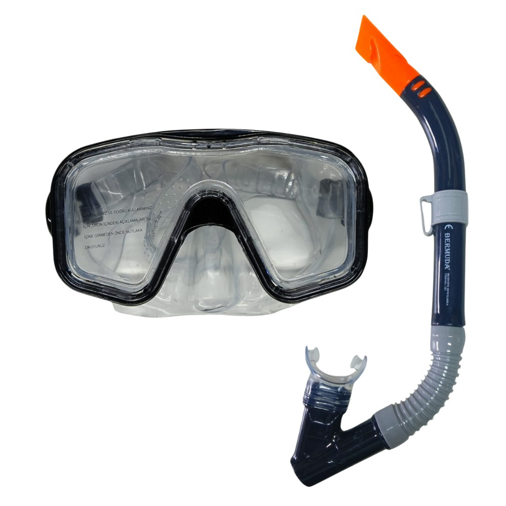 Maske Şnorkel Safari̇ Dalış Seti̇ Tepered Cam - 2186A/113Csb