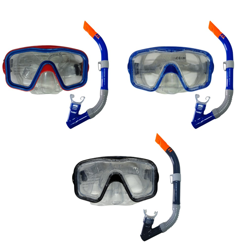 Maske Şnorkel Safari̇ Dalış Seti̇ Tepered Cam - 2186A/113Csb