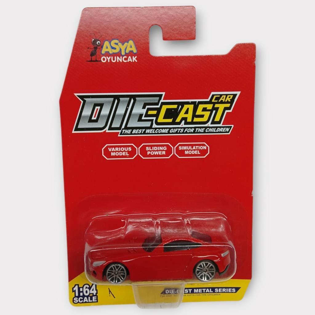 Metal Mi̇ni̇ Arabalar  8 Cm - Kırmızı - 1