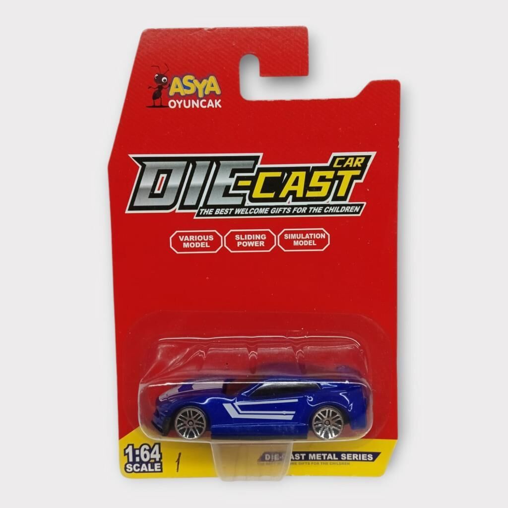 Metal Mi̇ni̇ Arabalar  8 Cm - Mavi̇ - 1